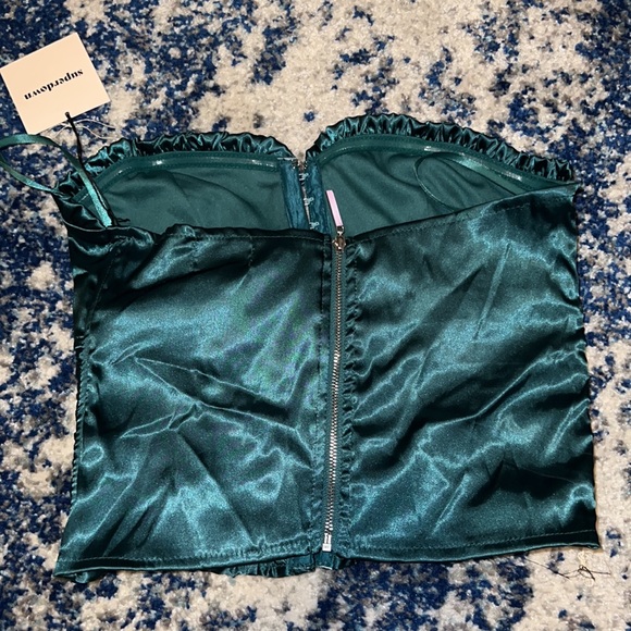 ❌SOLD❌ superdown Sevilla Corset Top in Green S - Picture 6 of 9